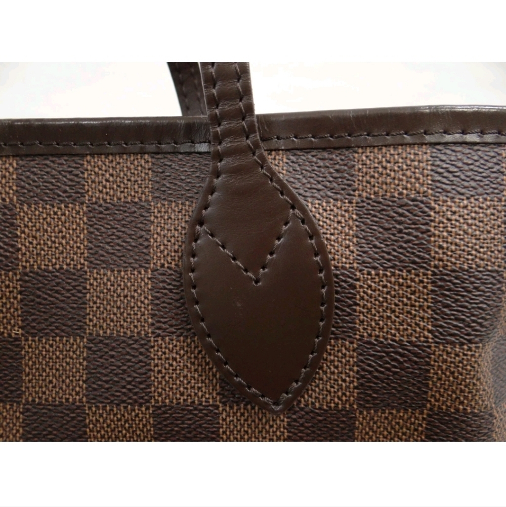 💕Louis Vuitton Tote Bag Neverfull MM Damier Ebene "Cherry RED Interior" - Picture 5 of 16